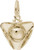 Image of Tri Corner Hat Charm (Choose Metal) by Rembrandt