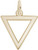Trinity Triangle Charm (Choose Metal) by Rembrandt