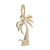 Tropical Palm Tree Charm (Choose Metal) by Rembrandt