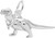 Image of Tyrannosaurus Rex Charm (Choose Metal) by Rembrandt