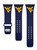 West Virginia Mountaineers Silicone Watch Band Compatible with Apple Watch - 42mm/44mm Navy Blue