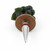 Wine Stopper with Natural Untreated Nephrite Jade Grapes Topper