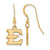 Image of Yellow 925 Silver LogoArt East Tennessee State University Small Dangle Earrings
