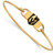 Yellow 925 Silver NHL LogoArt Vegas Golden Knights Small Bangle Bracelet w/ Epoxy