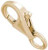 Image of Rembrandt Gold-Plated Sterling Silver Lobster Clasp