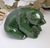 5 inch Mother Bear and Cub Sculpture Carved From Polar Jade - One of a Kind Sculpture