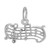 Image of Music Staff Charm Holder Pendant (Choose Metal) by Rembrandt