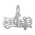 Music Staff Charm Holder Pendant (Choose Metal) by Rembrandt