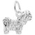 Image of Pekinese Dog Charm (Choose Metal) by Rembrandt