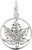 Image of Niagara Falls Cutout Maple Leaf Charm (Choose Metal) by Rembrandt