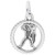 Image of Small Open Disc Aquarius Charm (Choose Metal) by Rembrandt