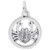 Small Open Disc Cancer Crab Zodiac Charm (Choose Metal) by Rembrandt