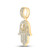 Image of 10kt Yellow Gold Mens Round Diamond Hamsa Allah Charm Pendant 3 Cttw