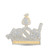 Image of 10kt Yellow Gold Mens Round Diamond ALL BOSSES NO WORKERS Charm Pendant 3 Cttw