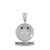 Image of 10kt Yellow Gold Mens Round Diamond No Snitching Phrase Pendant 2 Cttw