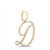 Image of 10kt Yellow Gold Womens Round Diamond D Initial Letter Pendant 5/8 Cttw Image of 10kt Yellow Gold Womens Round Diamond D Initial Letter Pendant 5/8 Cttw