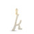 Image of 10kt Yellow Gold Womens Round Diamond K Cursive Initial Letter Pendant 3/8 Cttw