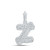 Image of 10kt White Gold Womens Round Diamond Z Initial Letter Pendant 1/5 Cttw