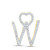 Image of 10kt Yellow Gold Womens Round Diamond W Heart Letter Pendant 1/6 Cttw Image of 10kt Yellow Gold Womens Round Diamond W Heart Letter Pendant 1/6 Cttw