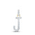 Image of 10kt Yellow Gold Womens Round Diamond J Initial Letter Pendant 1/12 Cttw