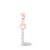 Image of 10kt Rose Gold Womens Round Diamond L Initial Letter Pendant .02 Cttw
