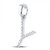 Image of 10kt White Gold Womens Round Diamond Y Initial Letter Pendant 1/8 Cttw BTGND158151