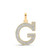 Image of 10kt Two-tone Gold Mens Round Diamond G Initial Letter Pendant 3/8 Cttw BTGND164474