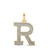 Image of 10kt Two-tone Gold Mens Round Diamond R Initial Letter Pendant 1/2 Cttw BTGND164496