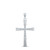 Image of 10kt White Gold Womens Round Diamond Cross Pendant 3/8 Cttw BTGND166895