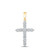 Image of 10kt Yellow Gold Womens Round Diamond Cross Pendant 1-1/2 Cttw BTGND167111