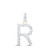 Image of 10kt Yellow Gold Womens Round Diamond R Initial Letter Pendant 1/10 Cttw BTGND168677 Image of 10kt Yellow Gold Womens Round Diamond R Initial Letter Pendant 1/10 Cttw BTGND168677