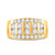 14kt Yellow Gold Mens Round Diamond Wedding Channel Set Band Ring 2 Cttw