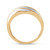 14kt Yellow Gold Mens Round Diamond Wedding Band Ring 1/4 Cttw 21555