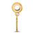 Image of Sterling Silver Gold-plated LogoArt Ohio University Small Dangle Bead Charm