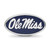 Image of Sterling Silver Rhodium-plated LogoArt University of Mississippi Ole Miss Oval Enameled Bead Image of Sterling Silver Rhodium-plated LogoArt University of Mississippi Ole Miss Oval Enameled Bead