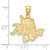 Image of 10k Yellow Gold LogoArt University of Tulsa Large Pendant