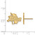Image of Sterling Silver Gold-plated LogoArt University of Tulsa Small Post Earrings