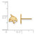 Image of 14k Yellow Gold LogoArt Texas State University Bobcat Extra Small Post Earrings