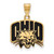Image of Sterling Silver Gold-plated LogoArt Ohio University Medium Enameled Pendant