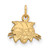Image of 14k Yellow Gold LogoArt Ohio University Bobcat Extra Small Pendant