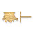 Image of 14k Yellow Gold LogoArt Ohio University Bobcat Extra Small Post Earrings