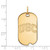 10k Yellow Gold University of Southern California U-S-C Small Dog Tag Pendant by LogoArt