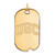 14k Yellow Gold University of Southern California U-S-C Large Dog Tag Pendant by LogoArt