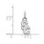 Image of Sterling Silver Rhodium-plated University of Southern California S-C Extra Small Pendant by LogoArt