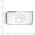 Image of 10k White Gold LogoArt Clemson University Tiger Paw Money Clip