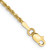 Image of 10k Yellow Gold 1.75mm Diamond-cut Rope Chain Anklet 10K014-10