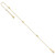 Image of 14K Yellow Gold Mirror Beads 9in Plus 1in Ext Anklet