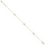 Image of 14k Two-tone Gold Puff Heart 10in Plus 1in ext Anklet
