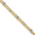 Image of 14k Two-tone Gold Triple Strand 10in Plus 1in ext. Anklet