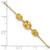 Image of 14K Yellow Gold Polished Fancy Link 9in Plus 1 in ext. Anklet
